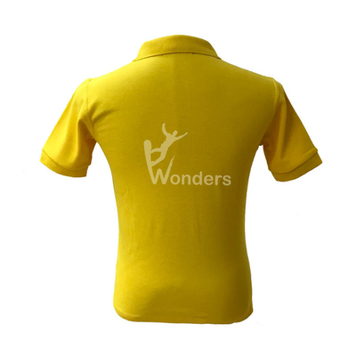 Summer Casual Slim Fit Short Sleeve Yellow Polo T Shirt Men's 0EM